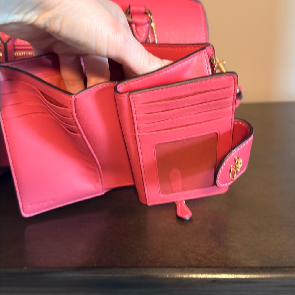 Coach Rowan Satchel with Signature Wallet; last pic best for color - Picture 9 of 14